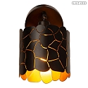 Lucide wall luminaire ALMELO E14 IP20, brass, black dimmable