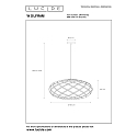 pendant luminaire WOLFRAM oval E27 IP20