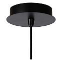 Lucide pendant luminaire WOLFRAM oval E27 IP20, black