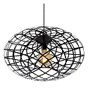 Lucide pendant luminaire WOLFRAM oval E27 IP20, black