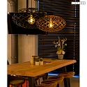 pendant luminaire WOLFRAM E27 IP20, brass dimmable