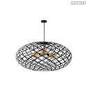 Lucide Pendelleuchte WOLFRAM � 100 cm 3x E27 IP20 , schwarz