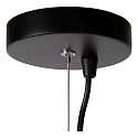 Lucide pendant luminaire LEANNE 10 flames, round E27 IP20, black