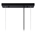 Lucide pendant luminaire SANSA 3 flames, square E27 IP20, gold matt, brass, black