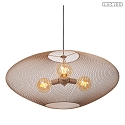 pendant luminaire MESH E27 IP20, brass, black dimmable