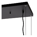 pendant luminaire MIRAVELLE 6 flames, square GU10 IP20, black