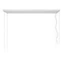 Lucide pendant luminaire MIRAVELLE 6 flames, square GU10 IP20, white