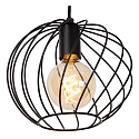 Lucide pendant luminaire DANZA round E27 IP20, black