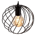 Lucide pendant luminaire DANZA round E27 IP20, black