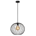 pendant luminaire DANZA round E27 IP20, black