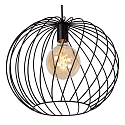 Lucide pendant luminaire DANZA round E27 IP20, black