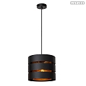 pendant luminaire ROSAS E27 IP20, brass, black dimmable