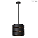 Lucide pendant luminaire ROSAS E27 IP20, brass, black dimmable