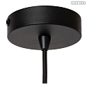 Lucide pendant luminaire ROSAS E27 IP20, brass, black dimmable