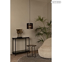 Lucide pendant luminaire ROSAS E27 IP20, brass, black dimmable