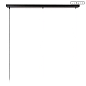 Lucide pendant luminaire ALMELO 3 flames E27 IP20, brass, black dimmable