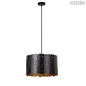 Lucide Pendelleuchte ALMELO 1x E27 IP20 schwarz