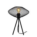 table lamp MESH oval E27 IP20, black 
