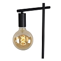 Lucide floor lamp LEANNE square E27 IP20, black 