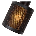 Lucide spot TAGALOG 2 flames, square E27 IP20, wood, black