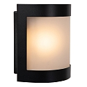 Lucide wall luminaire BOLO E27 IP44, opal, black