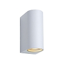 spot ZORA LED up / down, 2 flames, half round GU10 IP44, white dimmable