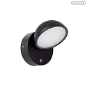 Lucide Outdoor LED Wandleuchte FINN 120� 12W 3000K IP54 CRI>80 inkl. PIR-Sensor & Tag-/ Nachtsensor , schwarz