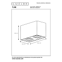 Lucide spot TUBE 2 flames, square GU10 IP20, white