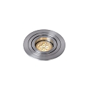 recessed luminaire TUBE round GU10 IP20, chrome matt