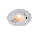 Einbaustrahler TUBE, � 9,2 cm, 1xGU10, rund, wei�