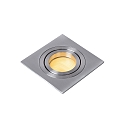 recessed luminaire TUBE square GU10 IP20, chrome matt
