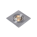 recessed luminaire TUBE square GU10 IP20, chrome matt
