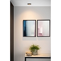 Lucide recessed luminaire EMBED round GU10 IP20, black