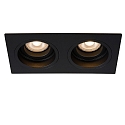 recessed luminaire EMBED 2 flames, square GU10 IP20, black