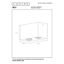 Lucide spot BIDO 2 flames, square GU10 IP20, white