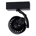 Lucide spot DORIAN LED round GU10 IP20, black dimmable