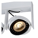 Lucide spot GRIFFON LED 2 flames, square GU10 IP20, white dimmable