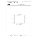Lucide Wandleuchte XERA, 1xG9, eckig, wei�