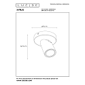 Lucide spot XYRUS LED round GU10 IP20, white dimmable