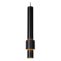 pendant luminaire MARGARY 5 flames IP20, black dimmable