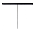 pendant luminaire MARGARY 5 flames IP20, black dimmable