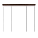 Lucide pendant luminaire MARGARY 5 flames IP20, gold matt, brass, coffee brown dimmable