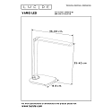 LED Schreibtischleuchte VARIO, 1x8W 6000K, dimmbar, schwarz