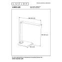 Lucide LED Schreibtischleuchte VARIO, 1x8W, 2700K/6000K, dimmbar, wei�