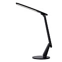 Lucide table lamp PRACTICO LED square IP20, black dimmable