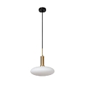 Lucide pendant luminaire SINGALA 1 flame E27 IP20, gold matt, brass, opal dimmable