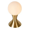 Lucide table lamp MOYA G9 IP20, gold matt, brass, opal 