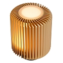 Lucide table lamp TURBIN LED cylindrical IP20, gold matt, brass, black 