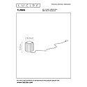 Lucide table lamp TURBIN LED cylindrical IP20, gold matt, brass, black 
