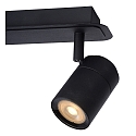 Lucide LED Deckenstrahler LENNERT Badezimmerleuchte, GU10, 2x5W, 3000K, dimmbar, IP44, schwarz